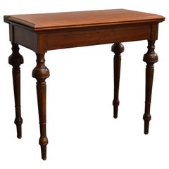 Swedish Neoclassical Mahogany Game Table Console
