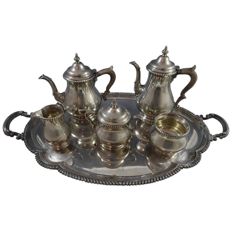 Astonishing Kensington By Gorham Sterling Silver Tea Set Six Piece Astonishing Kensington By Gorham Sterling Silver Tea Set Six Piece Hollowware For