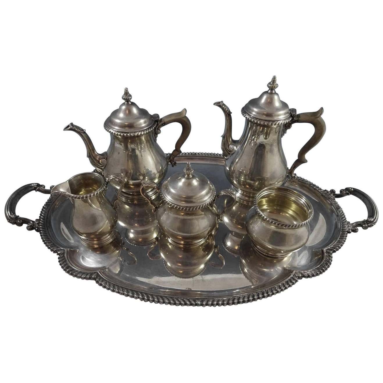 Astonishing Kensington by Gorham Sterling Silver Tea Set Six-Piece SKU ...