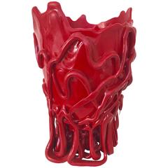Large Gaetano Pesce Red Vase, Medusa Model