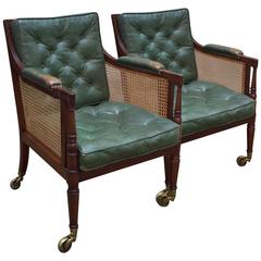 Pair of Library Armchairs