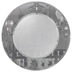 Custom Gray and Clear Circle Mirror 4