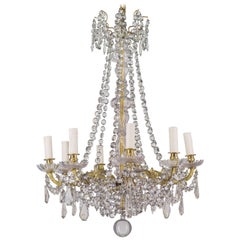 Antique 19th Century French Crystal Chandelier