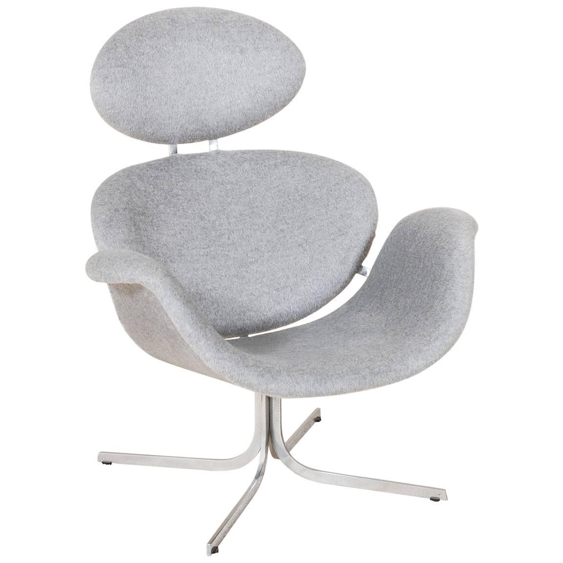 First Edition Orange Slice Chair By Pierre Paulin For Artifort Rare Pierre Paulin First Edition Of Tulip F551 Chair For Artifort 1959 9 406 Early Orange Slice