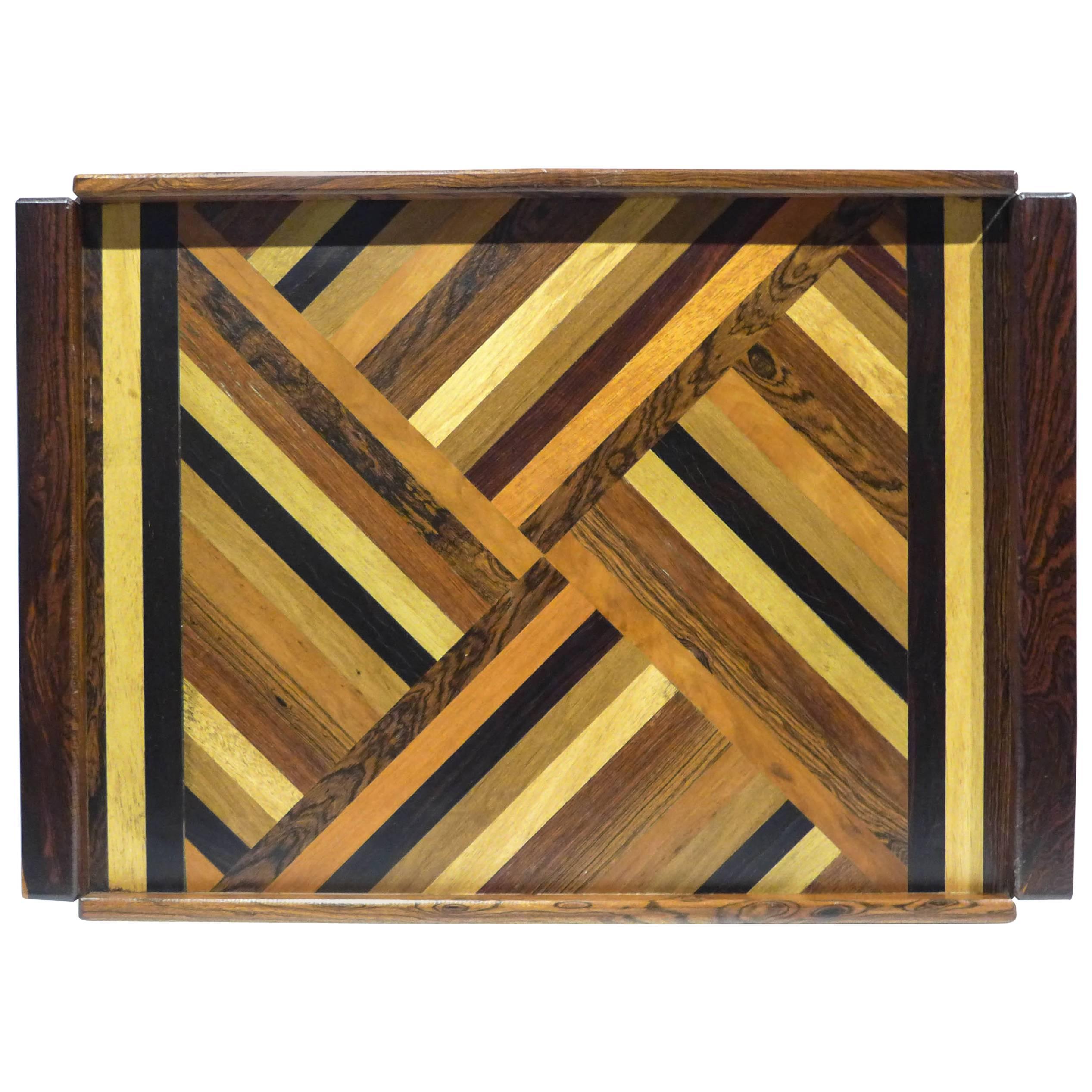 Don Shoemaker Marquetry Tray