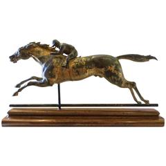 J.W. Fiske Horse and Jockey Weathervane, circa 1890