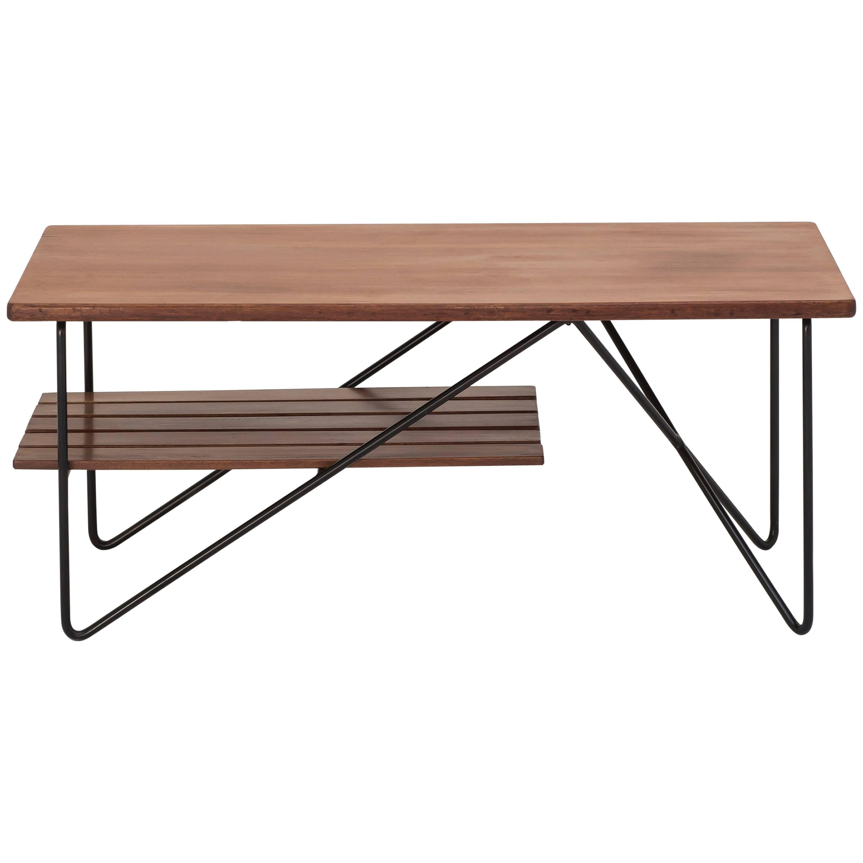 Low Table GC52 by Rene-Jean Caillette, Charron Groupe 4 Edition, 1954 For Sale