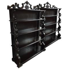 Stylish Pair of Anglo-Indian Open Shelves