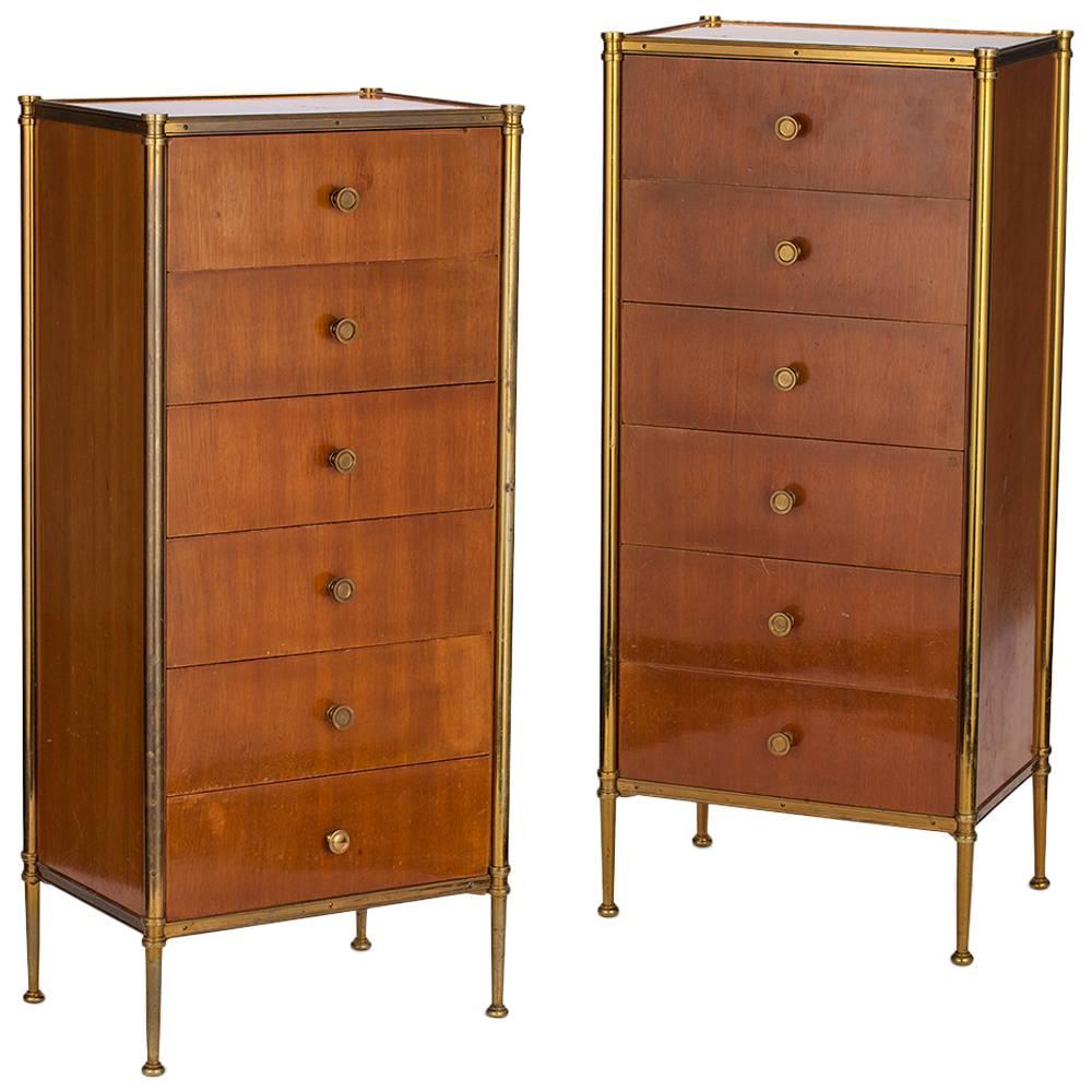 Pair of Six Drawers Chests
