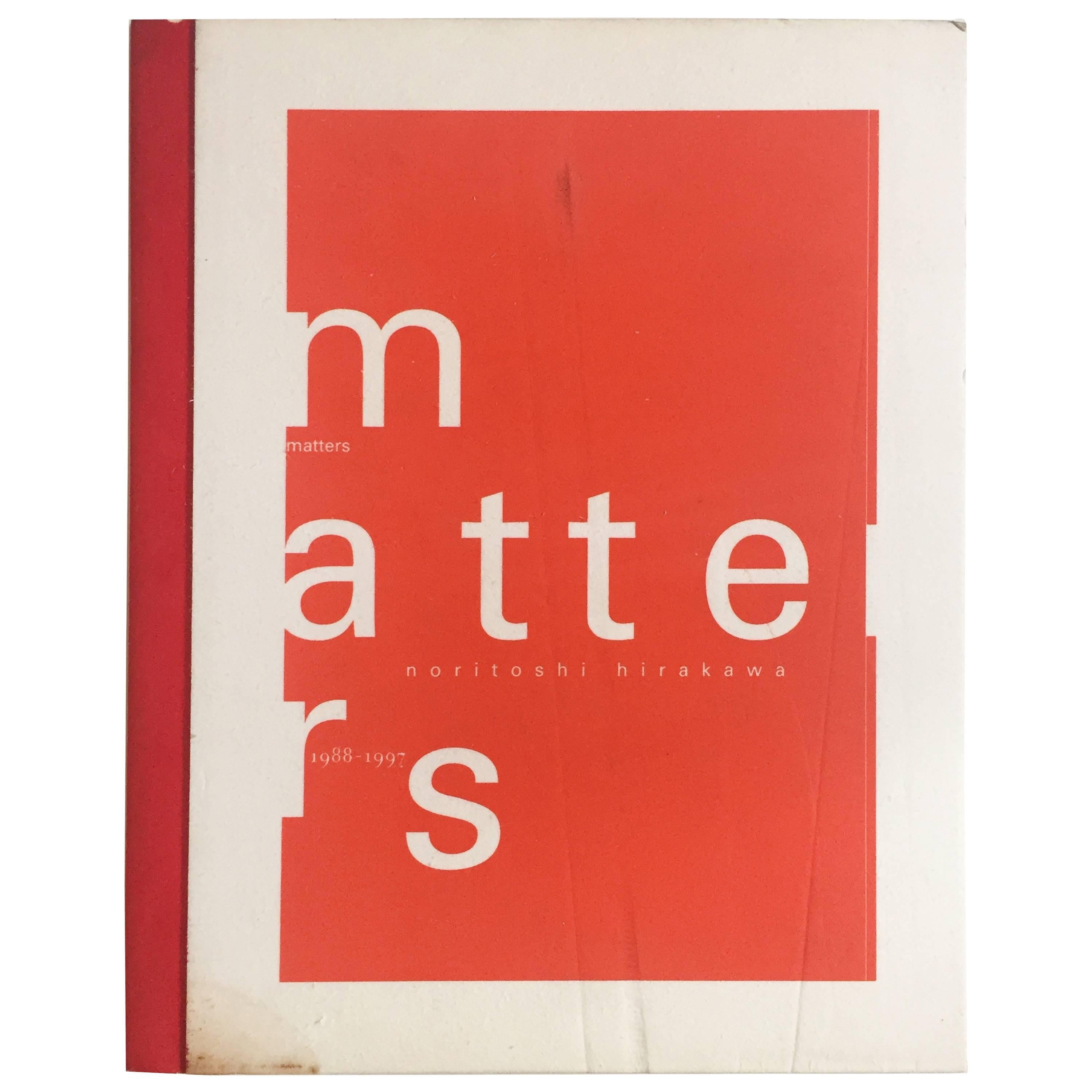 "Matters, 1988-1997 – Noritoshi Hirakawa" Book