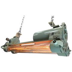20th Century Industrial Flame Proof Strip Light, Edison Filament Conversion 2
