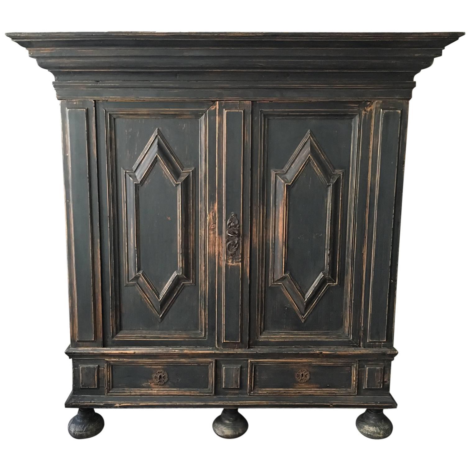 18th Century Swedish Barouqe Cabinet For Sale