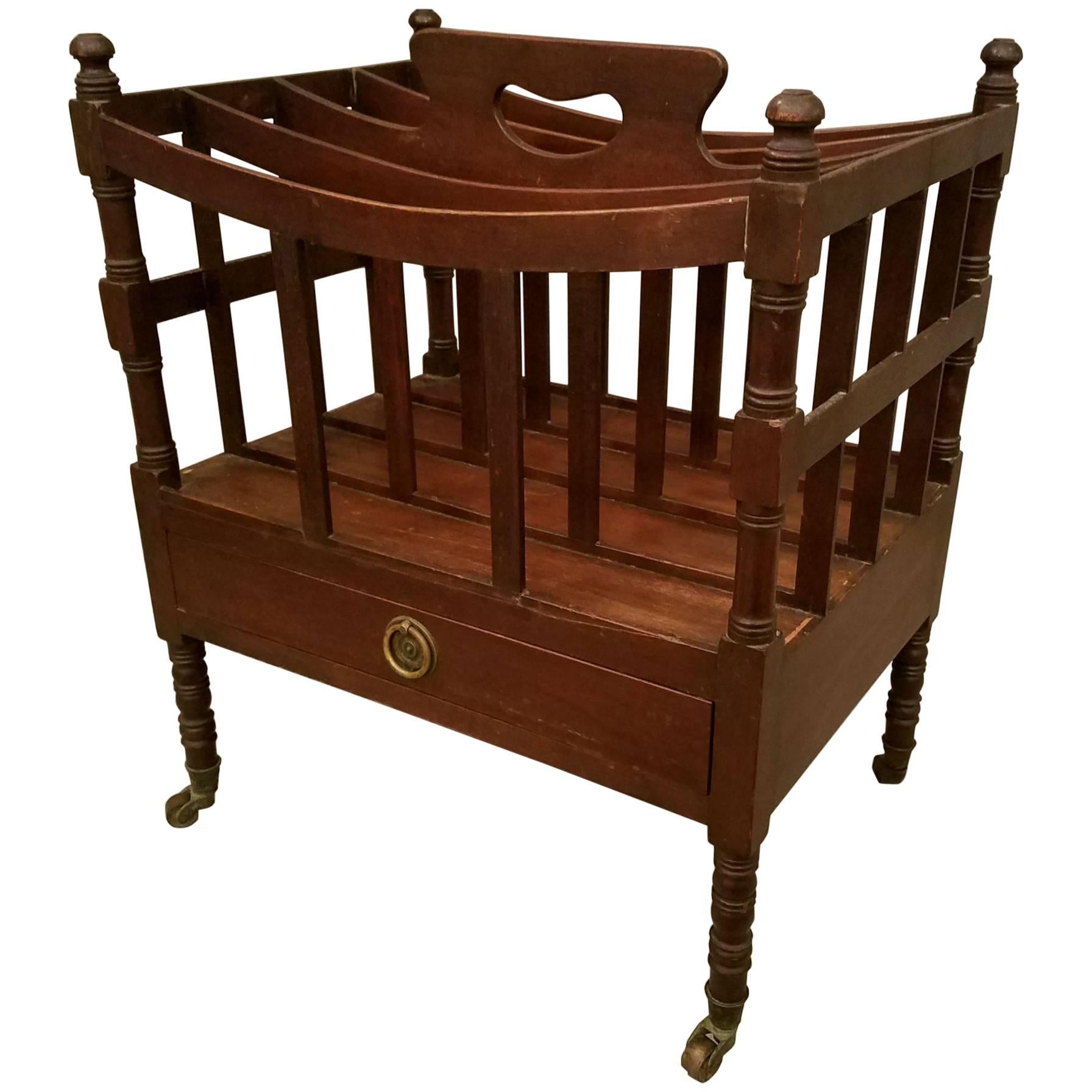 Regency Mahogany Canterbury by Quigley For Sale