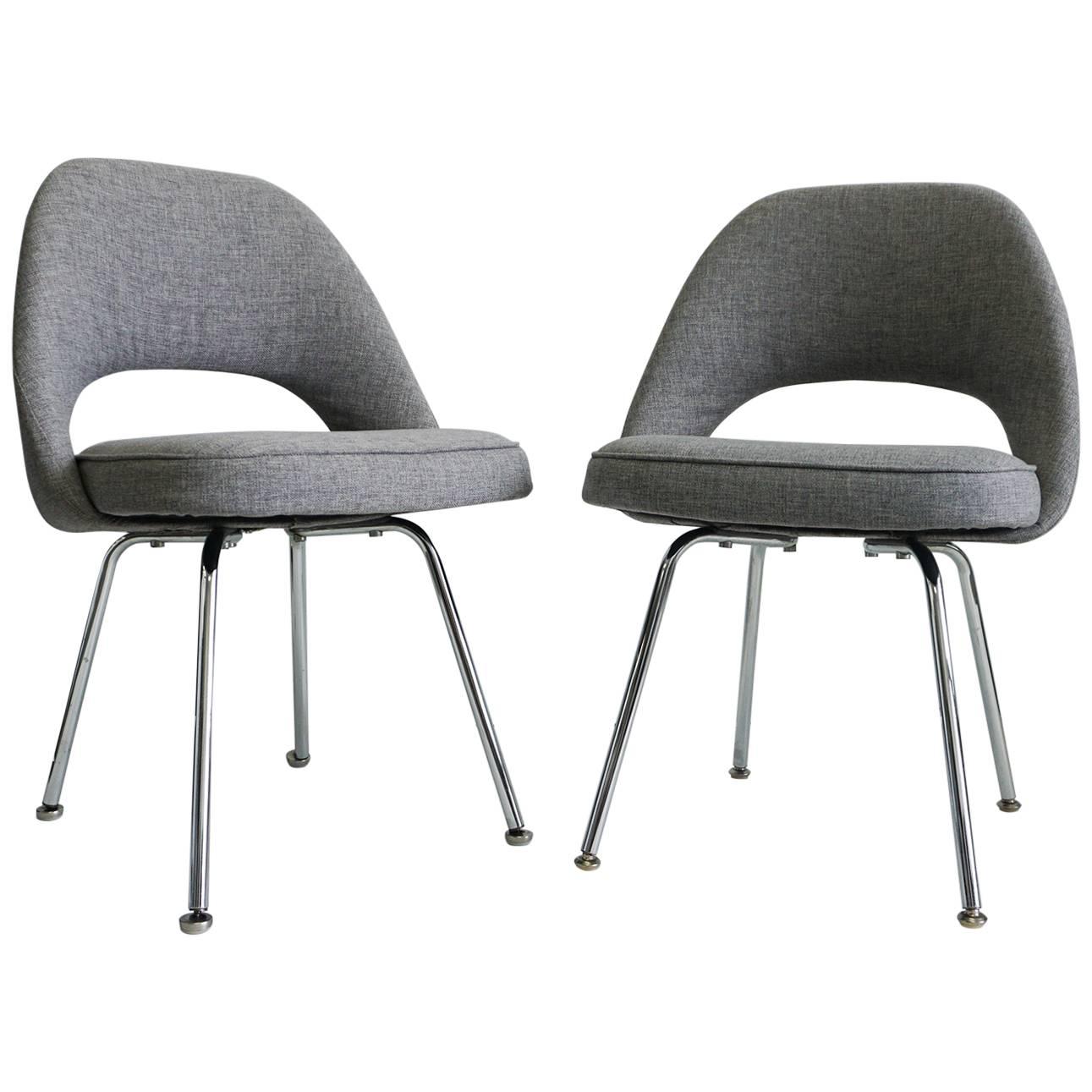 Saarinen Executive Armless Chairs For Sale at 1stDibs
