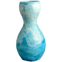 Vase with Blue Glaze by Guido Gambone, Italy, 1950s