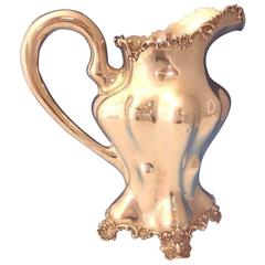 Figural Black, Starr & Frost Sterling Water Pitcher Dolphin Feet 4