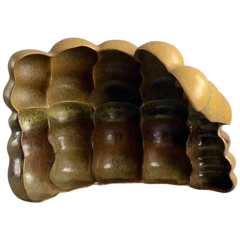 Stoneware Organic Sculptural form by Beate Kuhn, Germany c. 1970s-80s For Sale