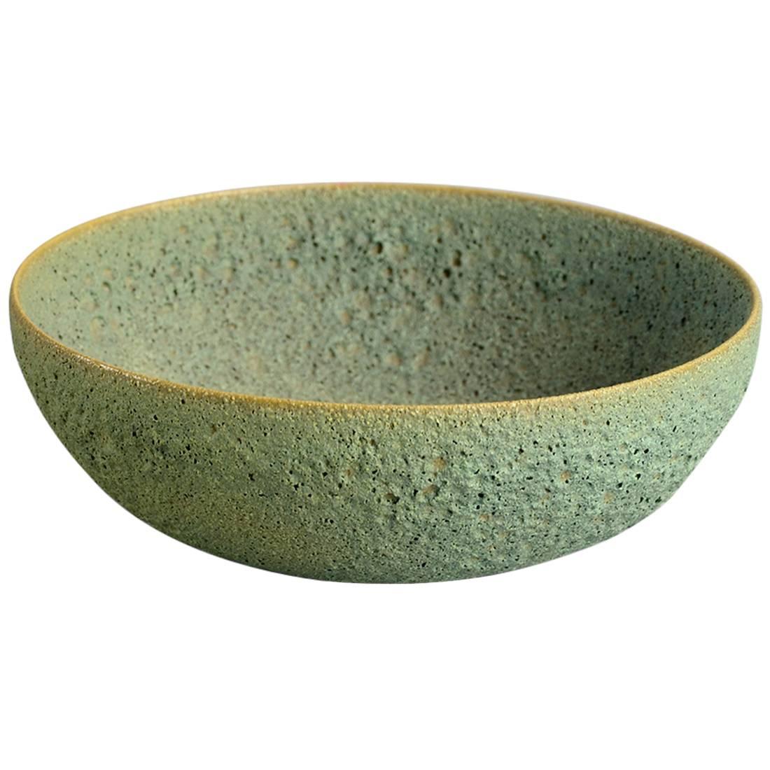 Bowl with Volcanic Glaze by Gertrude and Otto Natzler, c1950, US For Sale