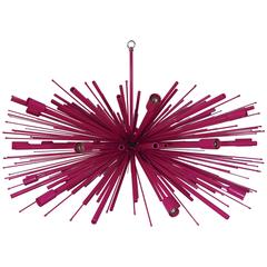 Wild Fuchsia Supernova by Lou Blass , made in the USA, with 24 lights