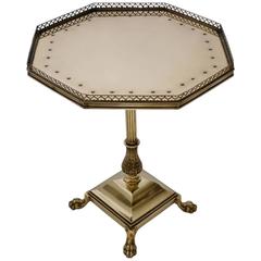 Antique Maison Jansen Brass Table in the Regency Style, circa 1920s, French