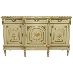 French Classical Painted Cabinet Sideboard Server