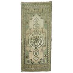 Vintage Turkish Oushak Mat 6