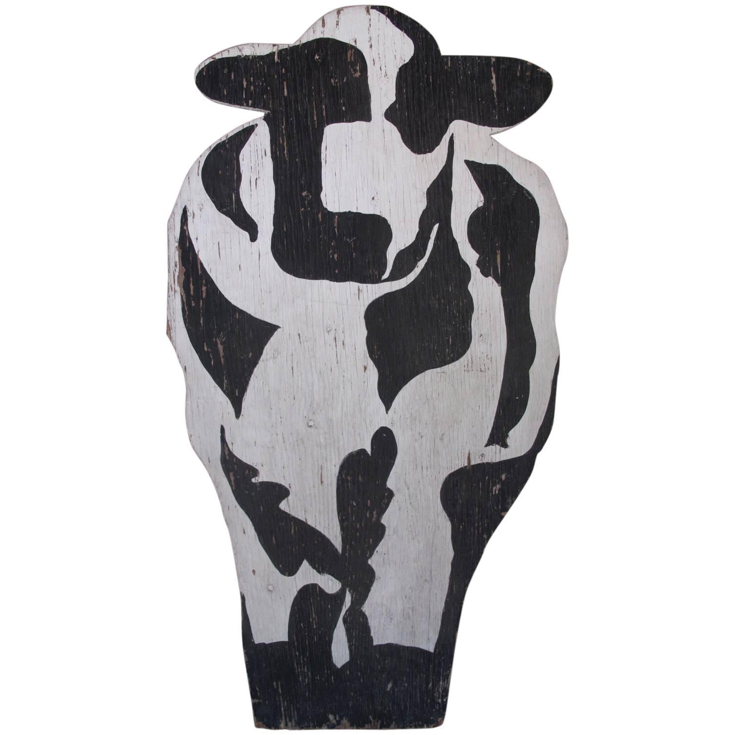 Primitive Painted Holstein Cow