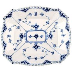 Royal Copenhagen Blue Fluted Full Lace, Bread Tray