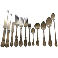 Servizio di posate Florentine by Gorham in argento sterling per 12 persone, set cena 195 pezzi