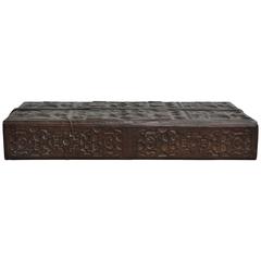 Magnificent and Unusual Tooled Leather Box from Morocco 2