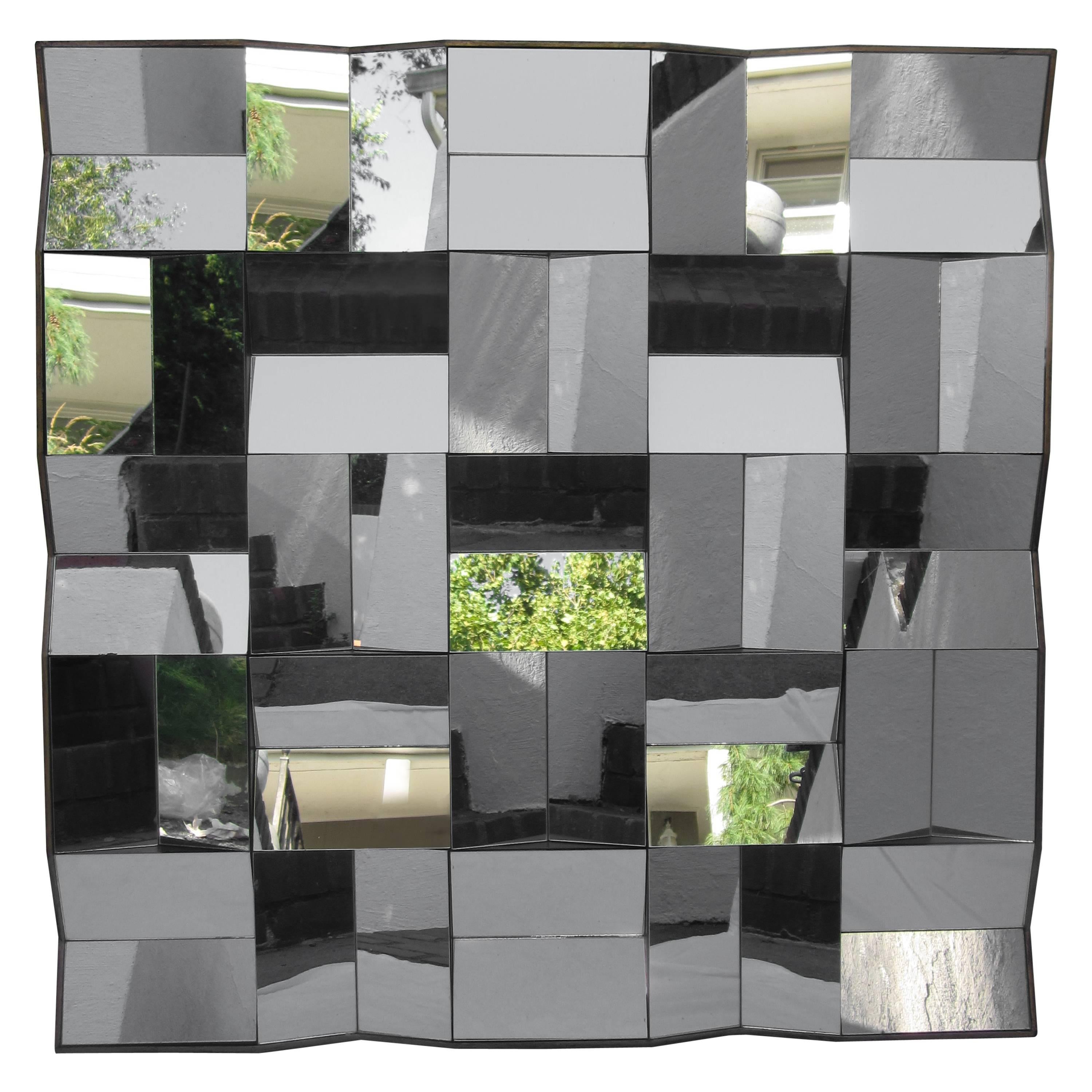 Faceted Mirror in the Style of Neal Small