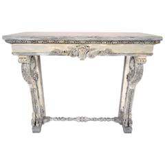 19th Century French Louis XVI Painted Console 2