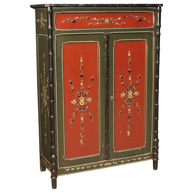 20th Century Dutch Hand-Painted Cabinet.