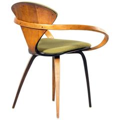 Norman Cherner Plycraft USA Armchair Walnut / Fabric, 1965