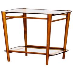 1950s, Cees Braakman for Pastoe, Teak/Glass Servingtable