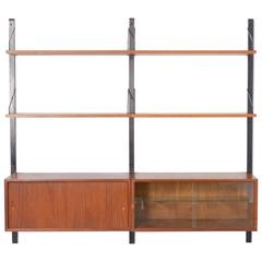 Vintage Minimal Wall Unit by Poul Cadovius, Royal System, Denmark