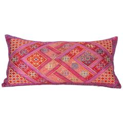 Pillow Made Out of a Mid-20th Century Swat Embroidery 10