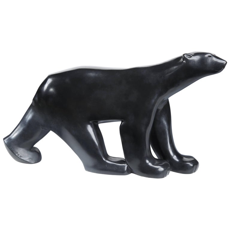 Art Deco 'Polar Bear' Bronze by Pompon For Sale