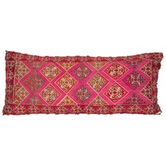 Antique Pillow Made Out of a 1930s Swat Embroidery