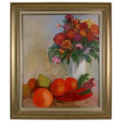 "Orange Lush" Painting 8