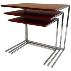 Very Nice and Rare Nesting Side Tables, Anno, 1960