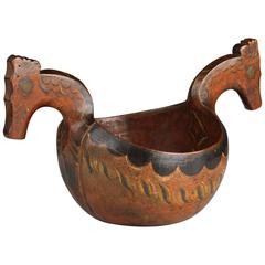 Large Ceremonial Horse Head Kasa Dated, 1851