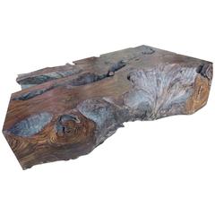 Important Free-Form Palisander Root Coffee Table with Exceptional Patina 11