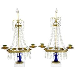 Pair of Swedish Gustavian Style Candelabra