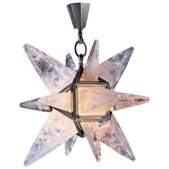 Rock Crystal Star II Chandelier by Alexandre Vossion 8