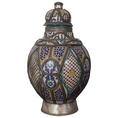 Antique Moroccan Urn, from Fez