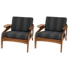 Pair of Mid-Century Modern Lounge Chairs by Adrian Pearsall 8