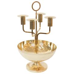 Tommi Parzinger Brass Candelabrum