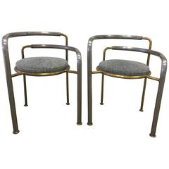 Pair of Rare and Chic Modernist French Chairs 5