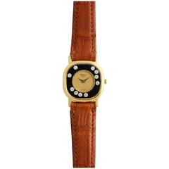 Vintage Chopard Floating Diamond Gold Watch 1